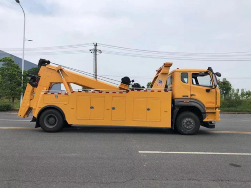 國六重汽豪瀚拖吊聯體黃牌清障車
